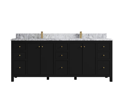 Chicago 84 in. W x 22 in. D Double Sink Bathroom Vanity - Willow Bath and Vanity