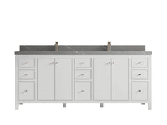 Chicago 84 in. W x 22 in. D Double Sink Bathroom Vanity - photo 33