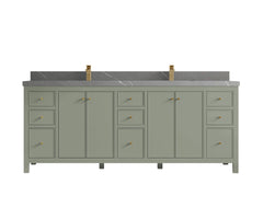 Chicago 84 in. W x 22 in. D Double Sink Bathroom Vanity - photo 35