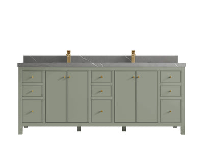 Chicago 84 in. W x 22 in. D Double Sink Bathroom Vanity - Willow Bath and Vanity