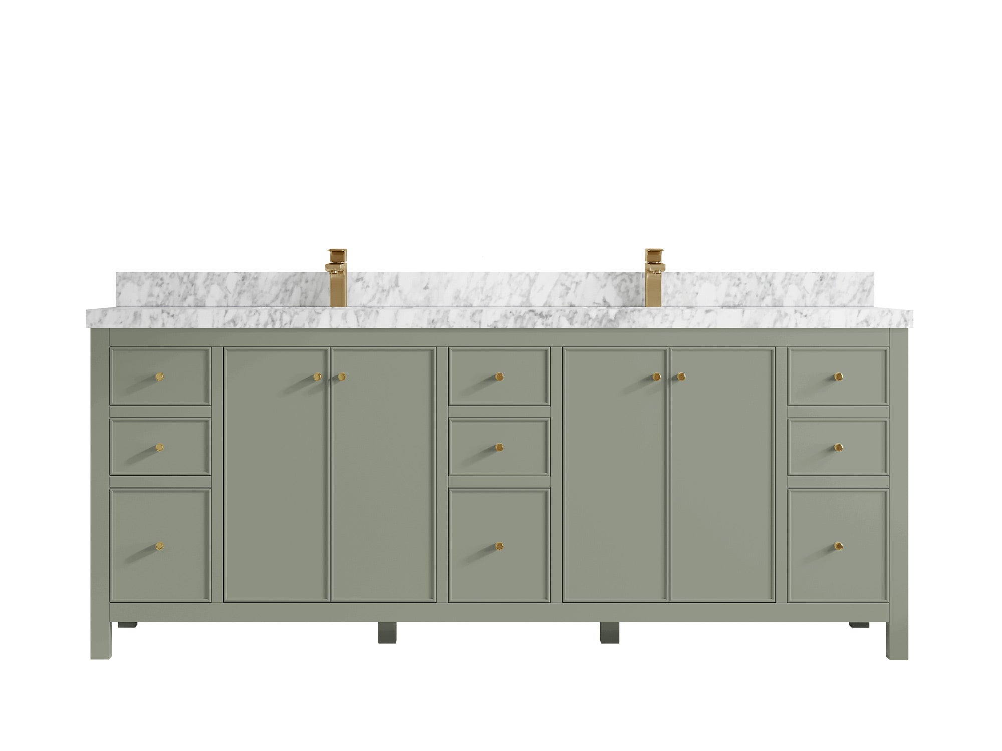 Chicago 84 in. W x 22 in. D Double Sink Bathroom Vanity - Willow Bath and Vanity