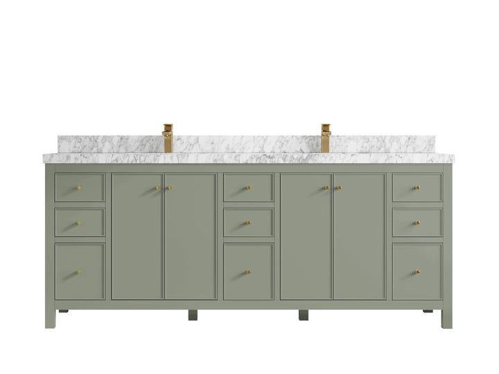 Chicago 84 in. W x 22 in. D Double Sink Bathroom Vanity - photo 11
