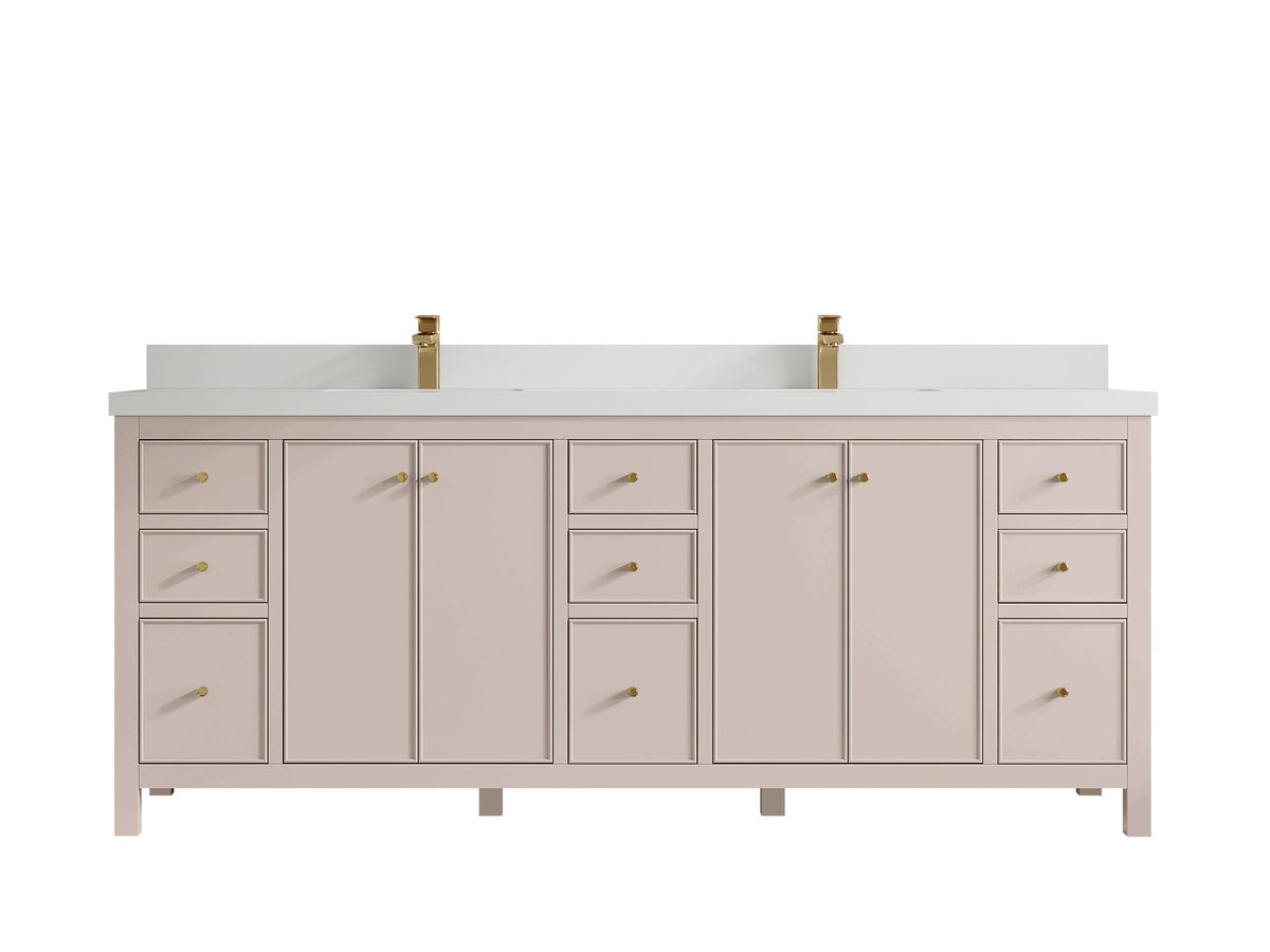 Chicago 84 in. W x 22 in. D Double Sink Bathroom Vanity - Willow Bath and Vanity