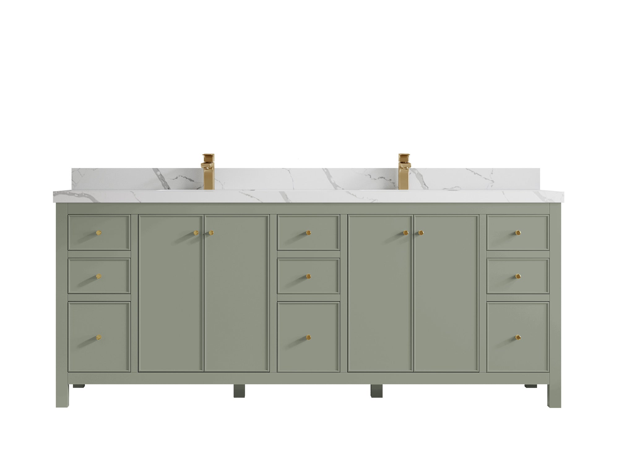 Chicago 84 in. W x 22 in. D Double Sink Bathroom Vanity - Willow Bath and Vanity