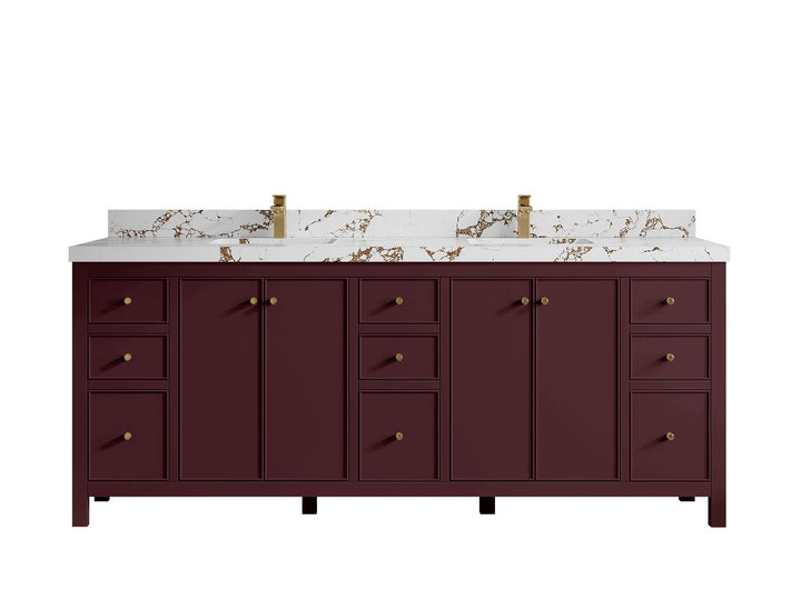 Chicago 84 in. W x 22 in. D Double Sink Bathroom Vanity - photo 27