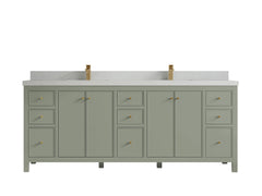 Chicago 84 in. W x 22 in. D Double Sink Bathroom Vanity - photo 13
