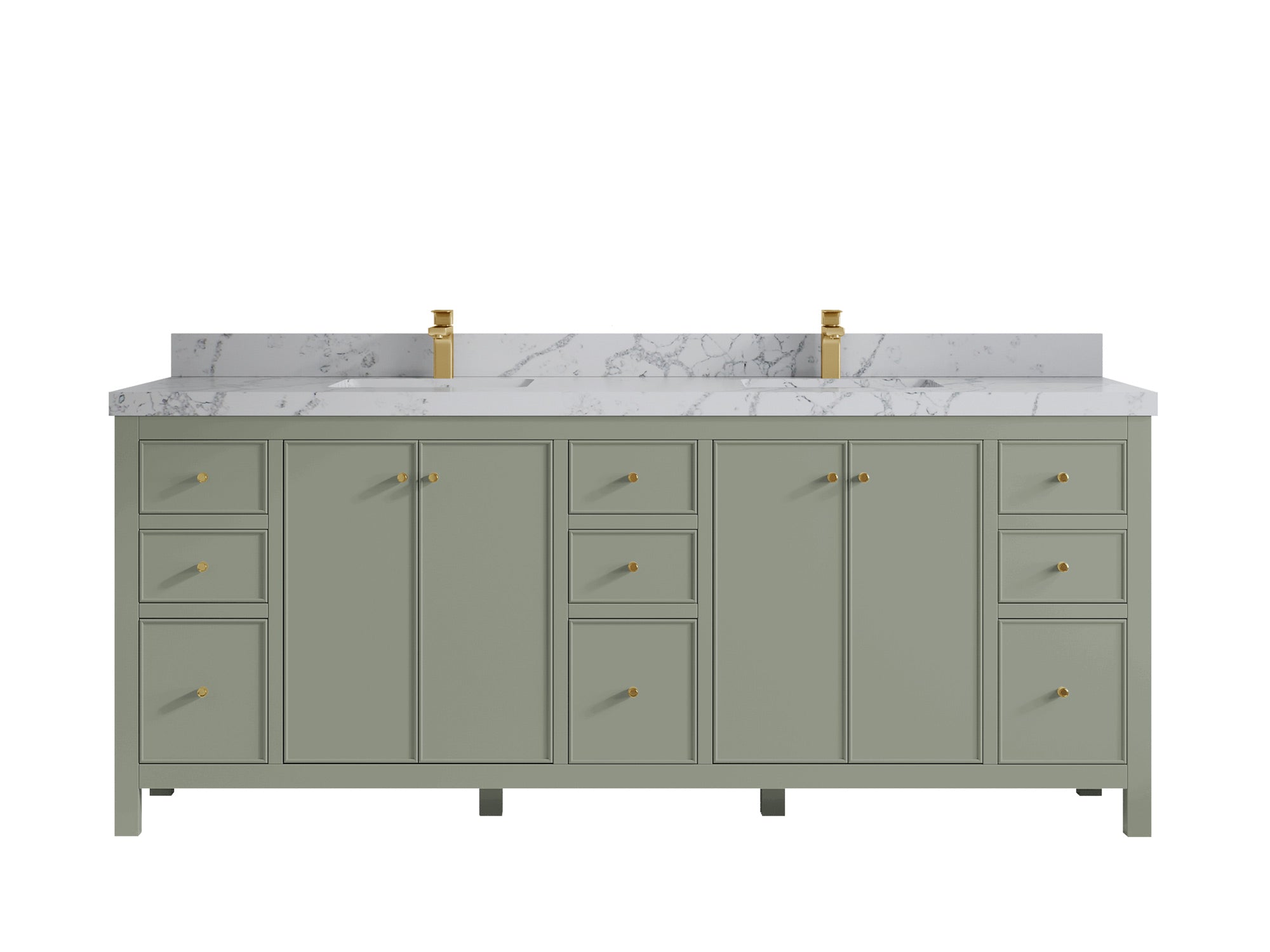 Chicago 84 in. W x 22 in. D Double Sink Bathroom Vanity - Willow Bath and Vanity