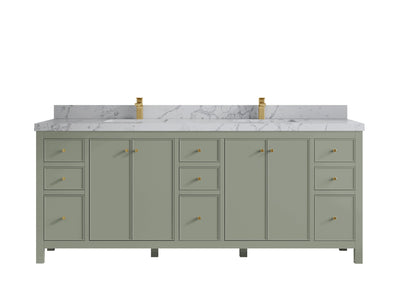 Chicago 84 in. W x 22 in. D Double Sink Bathroom Vanity - Willow Bath and Vanity