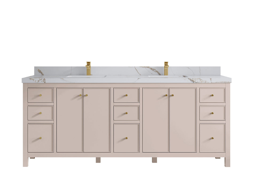 Chicago 84 in. W x 22 in. D Double Sink Bathroom Vanity - Willow Bath and Vanity