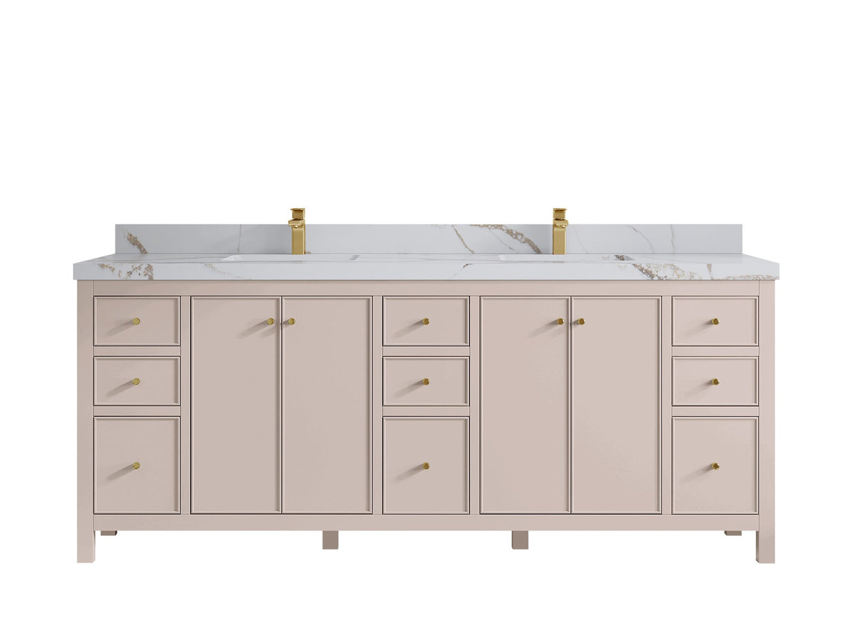 Chicago 84 in. W x 22 in. D Double Sink Bathroom Vanity - Willow Bath and Vanity