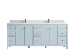 Chicago 84 in. W x 22 in. D Double Sink Bathroom Vanity - photo 27