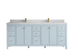 Chicago 84 in. W x 22 in. D Double Sink Bathroom Vanity - photo 23
