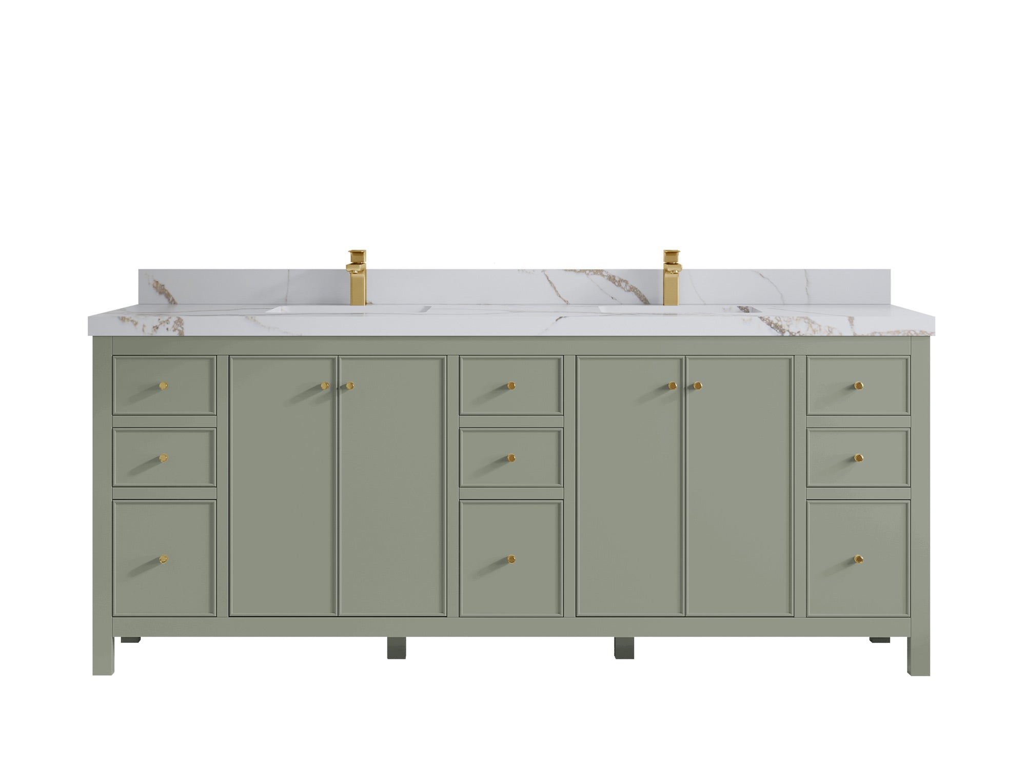 Chicago 84 in. W x 22 in. D Double Sink Bathroom Vanity - Willow Bath and Vanity
