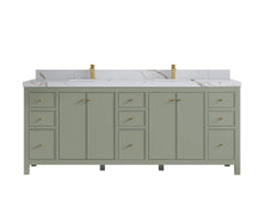 Chicago 84 in. W x 22 in. D Double Sink Bathroom Vanity - photo 15
