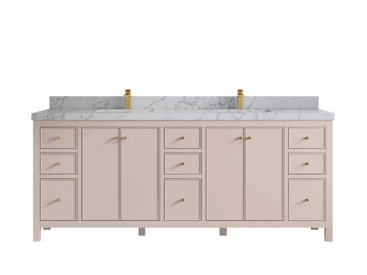 Chicago 84 in. W x 22 in. D Double Sink Bathroom Vanity - photo 43