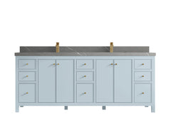 Chicago 84 in. W x 22 in. D Double Sink Bathroom Vanity - photo 35