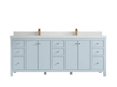 Chicago 84 in. W x 22 in. D Double Sink Bathroom Vanity - photo 43