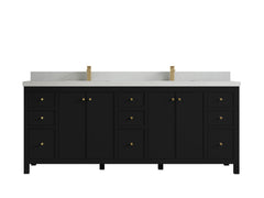 Chicago 84 in. W x 22 in. D Double Sink Bathroom Vanity - photo 13