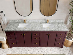 Chicago 84 in. W x 22 in. D Double Sink Bathroom Vanity - photo 48