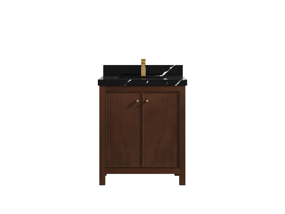 Chicago Teak 30 in. W x 22 in. D Single Sink Bathroom Vanity - Willow Bath and Vanity