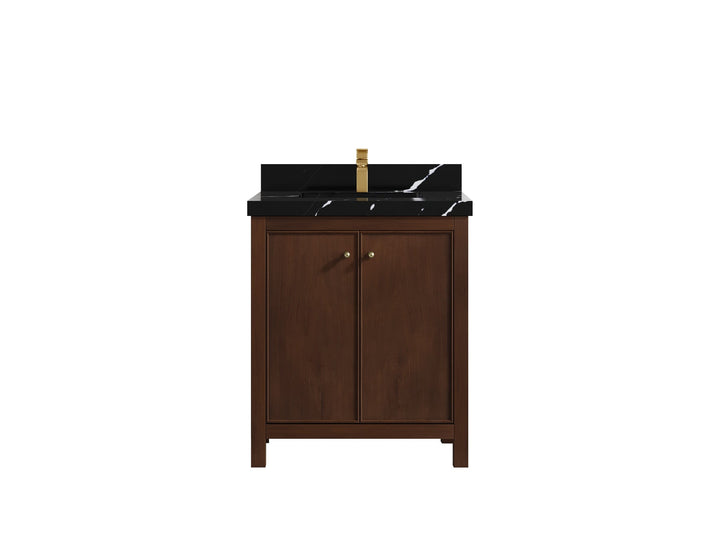 Chicago Teak 30 in. W x 22 in. D Single Sink Bathroom Vanity - photo 43