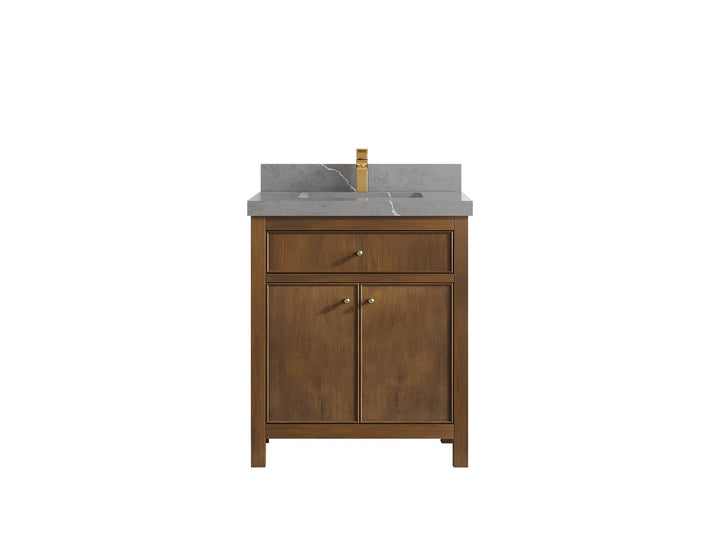 Chicago Teak 30 in. W x 22 in. D Single Sink Bathroom Vanity - photo 35