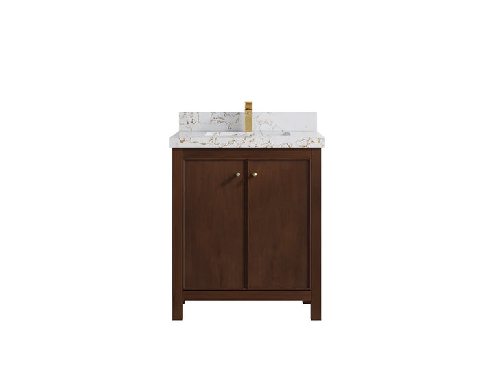 Chicago Teak 30 in. W x 22 in. D Single Sink Bathroom Vanity - photo 35