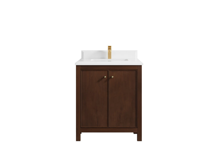 Chicago Teak 30 in. W x 22 in. D Single Sink Bathroom Vanity - photo 25
