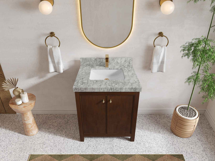 Chicago Teak 30 in. W x 22 in. D Single Sink Bathroom Vanity - photo 40