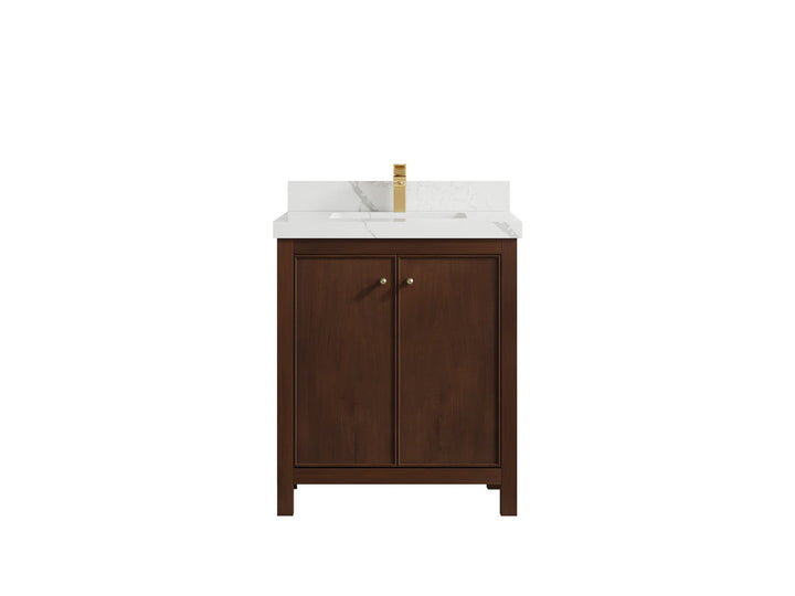 Chicago Teak 30 in. W x 22 in. D Single Sink Bathroom Vanity - photo 15