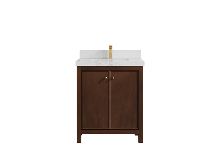 Chicago Teak 30 in. W x 22 in. D Single Sink Bathroom Vanity - photo 17