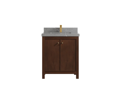 Chicago Teak 30 in. W x 22 in. D Single Sink Bathroom Vanity - Willow Bath and Vanity