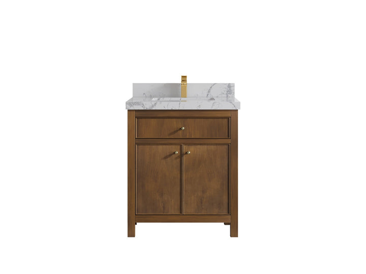 Chicago Teak 30 in. W x 22 in. D Single Sink Bathroom Vanity - photo 43