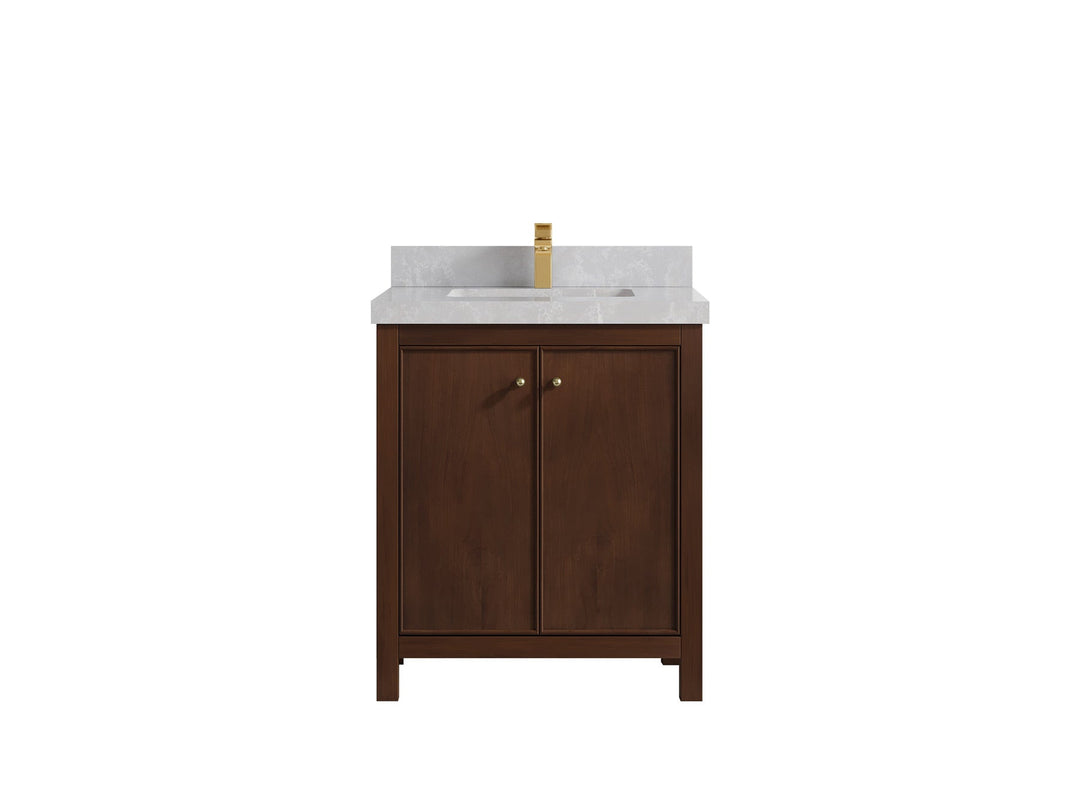 Chicago Teak 30 in. W x 22 in. D Single Sink Bathroom Vanity - Willow Bath and Vanity