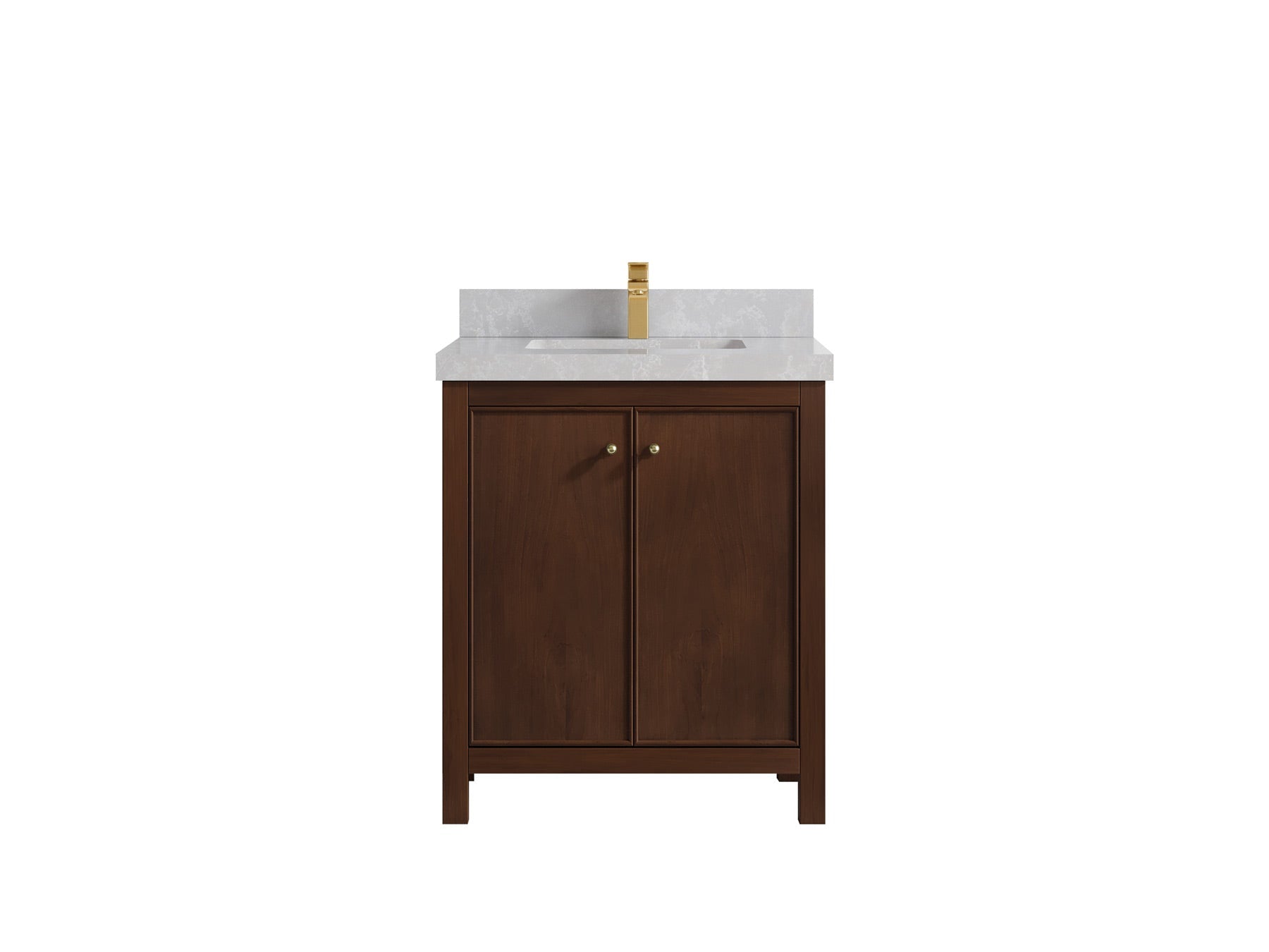 Chicago Teak 30 in. W x 22 in. D Single Sink Bathroom Vanity - Willow Bath and Vanity