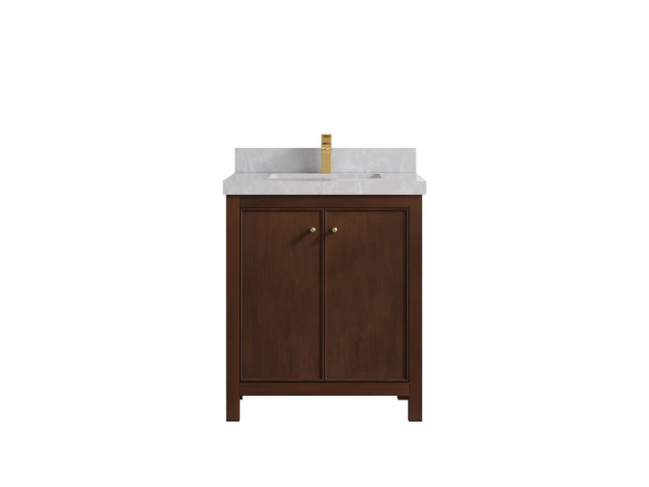 Chicago Teak 30 in. W x 22 in. D Single Sink Bathroom Vanity - photo 29