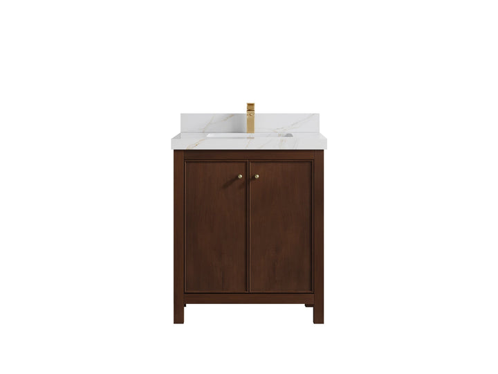 Chicago Teak 30 in. W x 22 in. D Single Sink Bathroom Vanity - photo 45