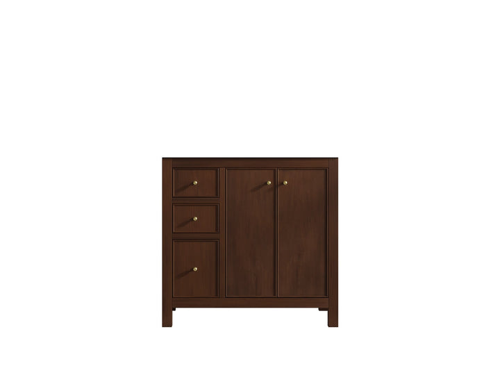 Chicago Teak 36 in. W x 22 in. D Center Sink Bathroom Vanity - photo 4