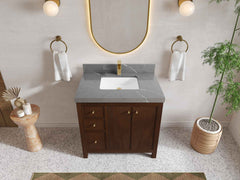 Chicago Teak 36 in. W x 22 in. D Center Sink Bathroom Vanity - photo 18