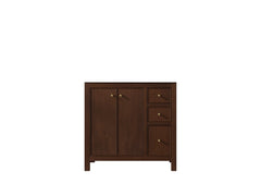 Chicago Teak 36 in. W x 22 in. D Center Sink Bathroom Vanity - photo 5