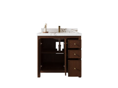 Chicago Teak 36 in. W x 22 in. D Center Sink Bathroom Vanity - photo 2