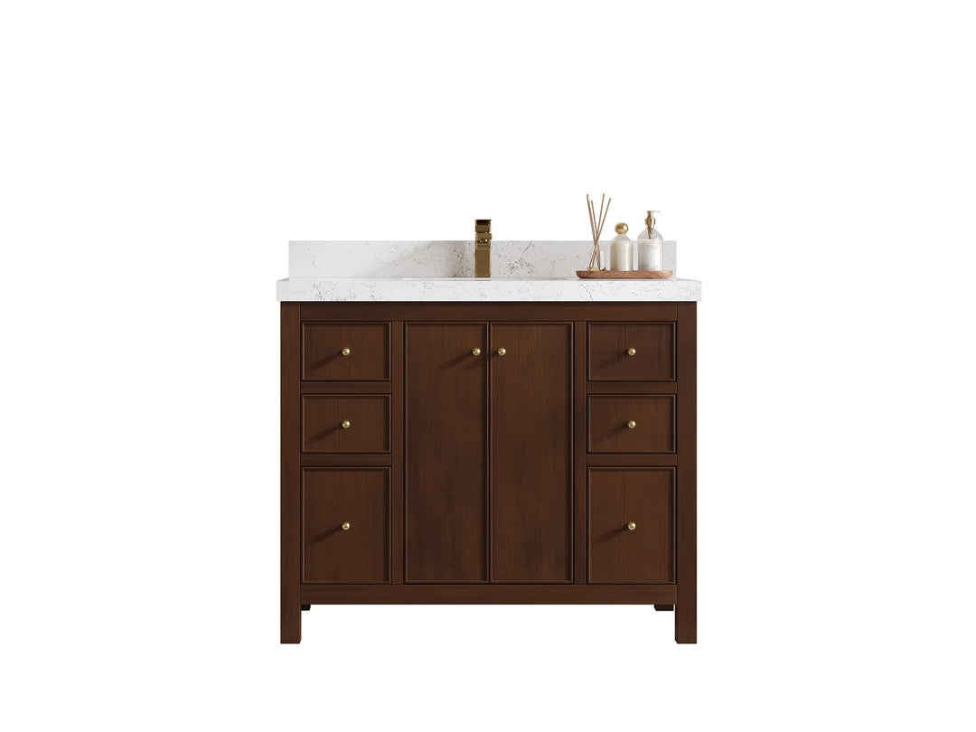 Bathroom Vanities - Single Sink - Bathroom Vanity size 40 - 49 IN - Teak Wood - photo 6