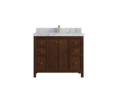 Chicago Teak 42 in. W x 22 in. D Single Sink Bathroom Vanity - photo 45