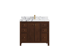 Chicago Teak 42 in. W x 22 in. D Single Sink Bathroom Vanity - photo 43
