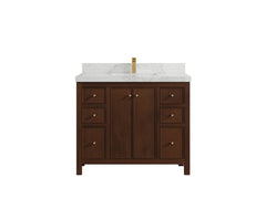 Chicago Teak 42 in. W x 22 in. D Single Sink Bathroom Vanity - photo 23