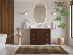 Chicago Teak 42 in. W x 22 in. D Single Sink Bathroom Vanity - photo 3