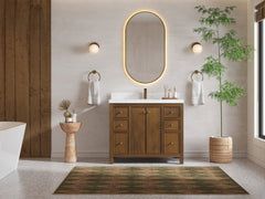 Chicago Teak 42 in. W x 22 in. D Single Sink Bathroom Vanity - photo 4