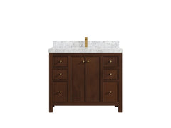Chicago Teak 42 in. W x 22 in. D Single Sink Bathroom Vanity - photo 13