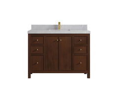 Chicago Teak 48 in. W x 22 in. D Single Sink Bathroom Vanity - photo 29