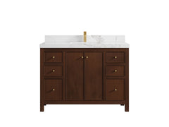 Chicago Teak 48 in. W x 22 in. D Single Sink Bathroom Vanity - photo 17
